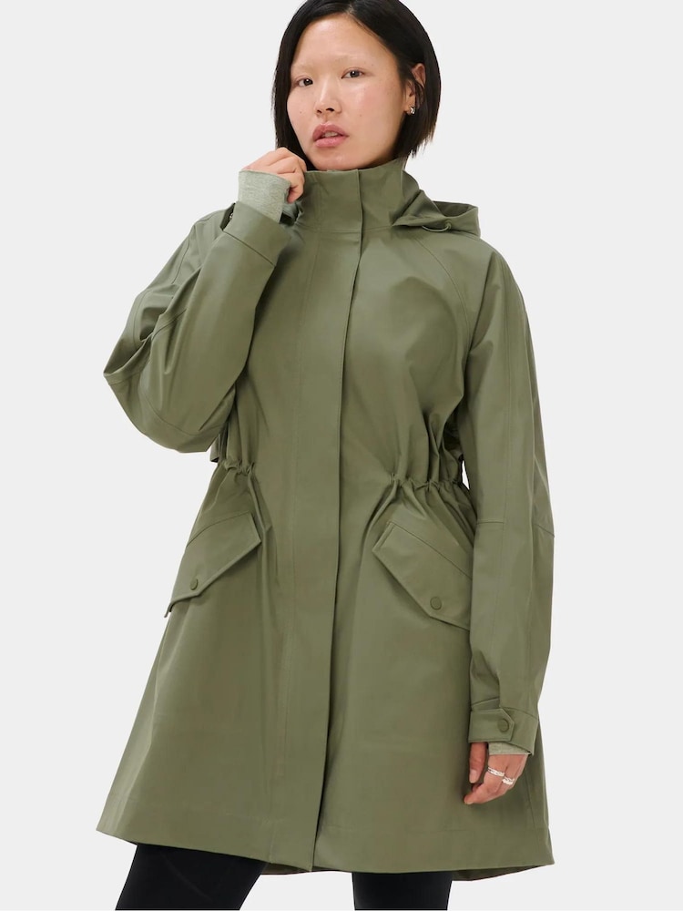 Sweaty Betty Green Motion Waterproof Mid Parka - Image 1 of 7 Sweaty Betty Green Motion Waterproof Mid Parka - Image 1 of 7