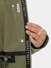 Sweaty Betty Green Motion Waterproof Mid Parka - Image 4 of 7