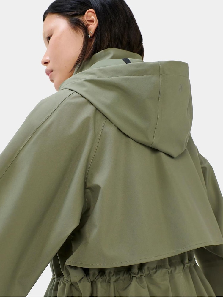 Sweaty Betty Green Motion Waterproof Mid Parka - Image 7 of 7 Sweaty Betty Green Motion Waterproof Mid Parka - Image 7 of 7