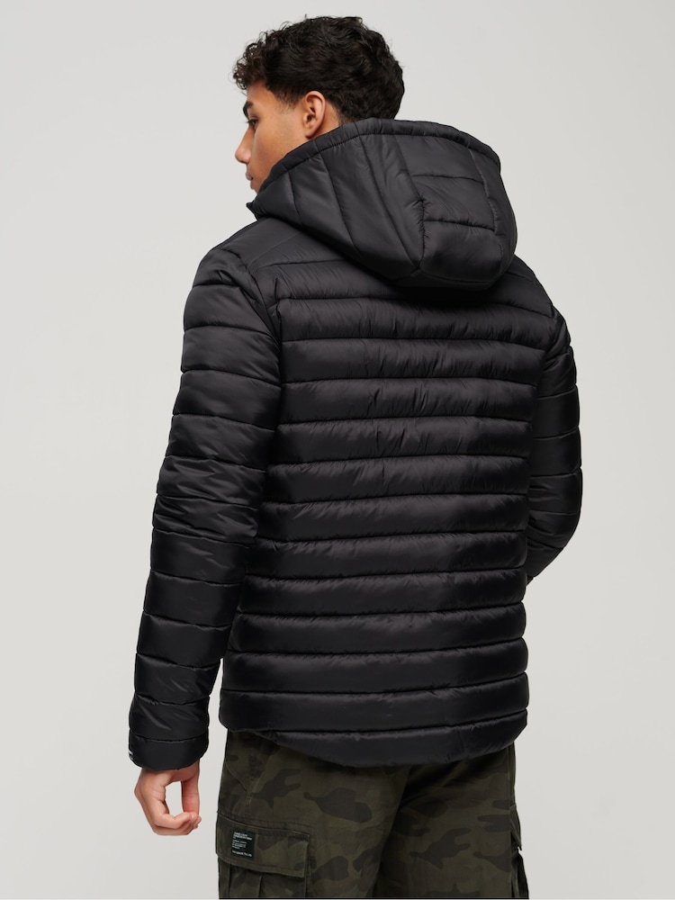 Черный - Fuji спортивная куртка с капюшоном Superdry - Изображение 2 из 6 Черный - Fuji спортивная куртка с капюшоном Superdry - Изображение 2 из 6