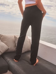 Black Linen Blend Taper Trousers - Image 3 of 7