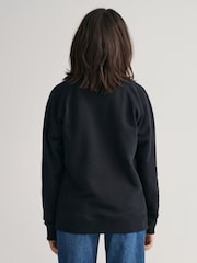 Schwarz - GANT Sweatshirt mit Schildlogo - Bild 3 von 5