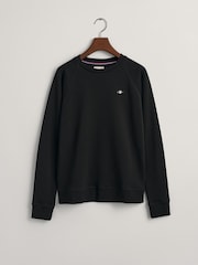 Schwarz - GANT Sweatshirt mit Schildlogo - Bild 5 von 5