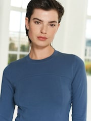 Blau - Bluse in Korsettoptik - Bild 4 von 6