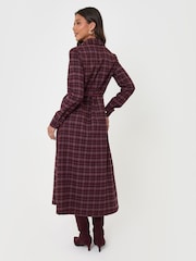 Threadbare Red Belted Midaxi Shirt Dress - Image 3 of 4