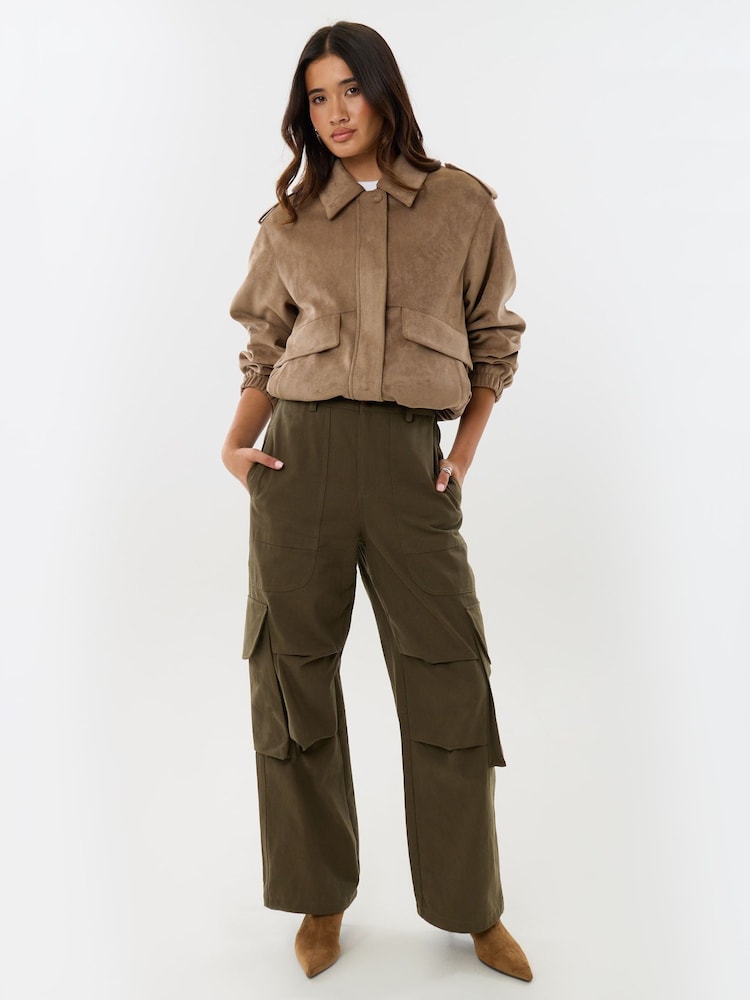 Threadbare Green Cargo Utility Trousers - Image 1 of 3 Threadbare Green Cargo Utility Trousers - Image 1 of 3