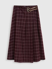Threadbare Red Midaxi Buckle Wrap Skirt - Image 5 of 5