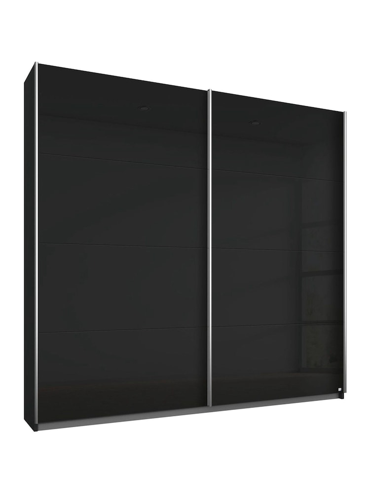 Rauch Dark Grey 1.8m Sliding Courtney Glass Semi Fitted Wardrobe - Image 2 of 2