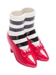 MenKind White Wizard Of Oz Red Slippers Vase - Image 2 of 7