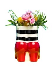 MenKind White Wizard Of Oz Red Slippers Vase - Image 5 of 7