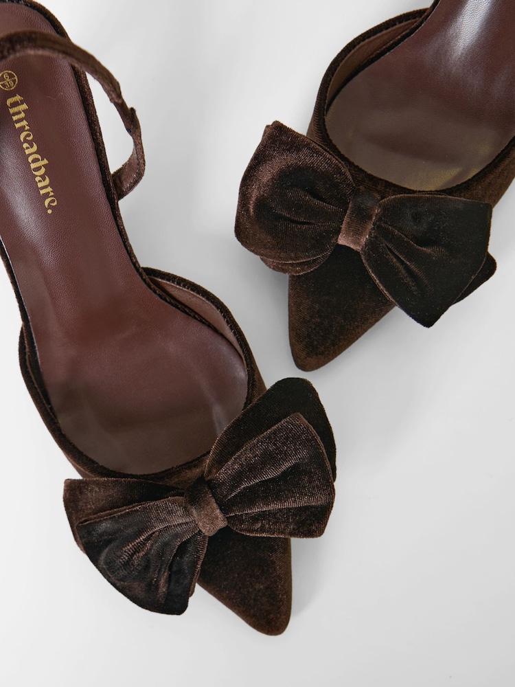 Zapatos de tacón bajo con lazo de terciopelo Threadbare - Imagen 2 de 5 Zapatos de tacón bajo con lazo de terciopelo Threadbare - Imagen 2 de 5