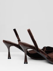 Zapatos de tacón bajo con lazo de terciopelo Threadbare - Imagen 4 de 5