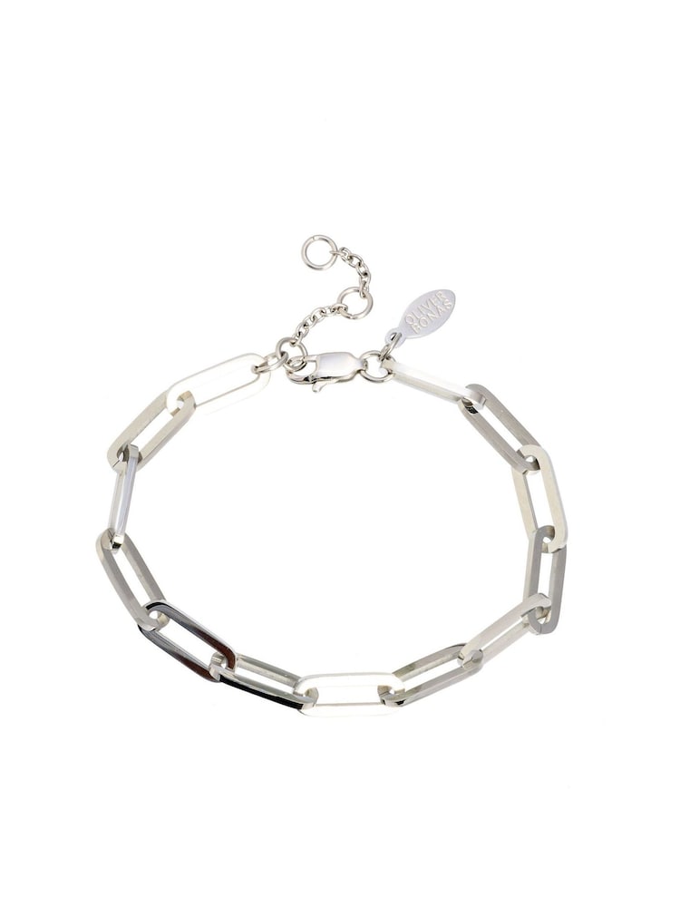 Oliver Bonas Silver Tone Austen Waterproof Paperclip Chain Bracelet - Image 3 of 3