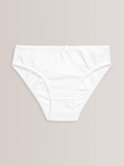 White Bikini Briefs 5 Pack (5-16yrs) - Image 2 of 2