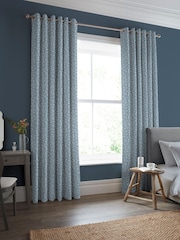 Laura Ashley Newport Blue Campion Made to Measure Curtains - Image 2 of 8