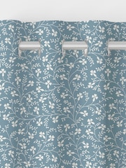 Laura Ashley Newport Blue Campion Made to Measure Curtains - Image 7 of 8