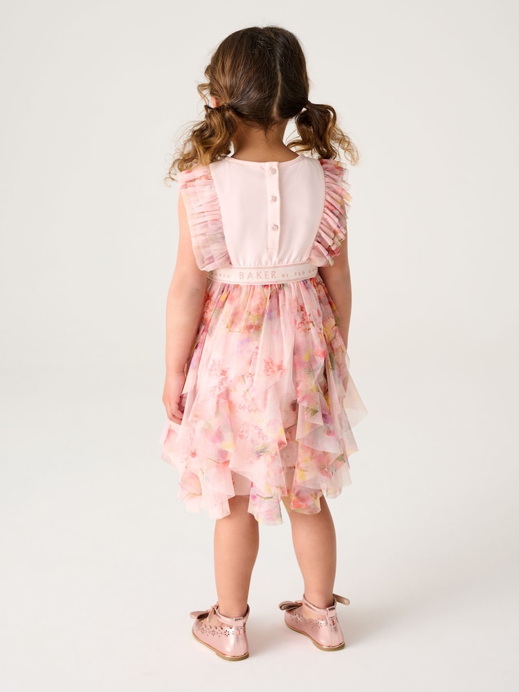 Baker by Ted Baker Floral Mesh Mockable Dress - Image 2 of 9