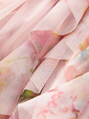 Baker by Ted Baker Floral Mesh Mockable Dress - Image 8 of 9