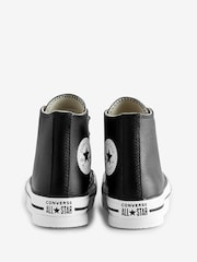 Converse Black Junior All Star Eva Lift Leather Trainers - Image 4 of 9