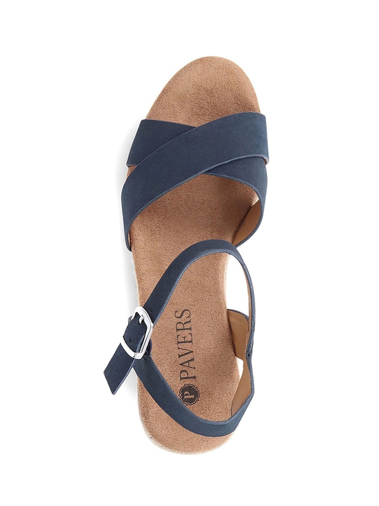 Pavers Navy Pavers Lightweight Platform Espadrilles - Image 5 of 6