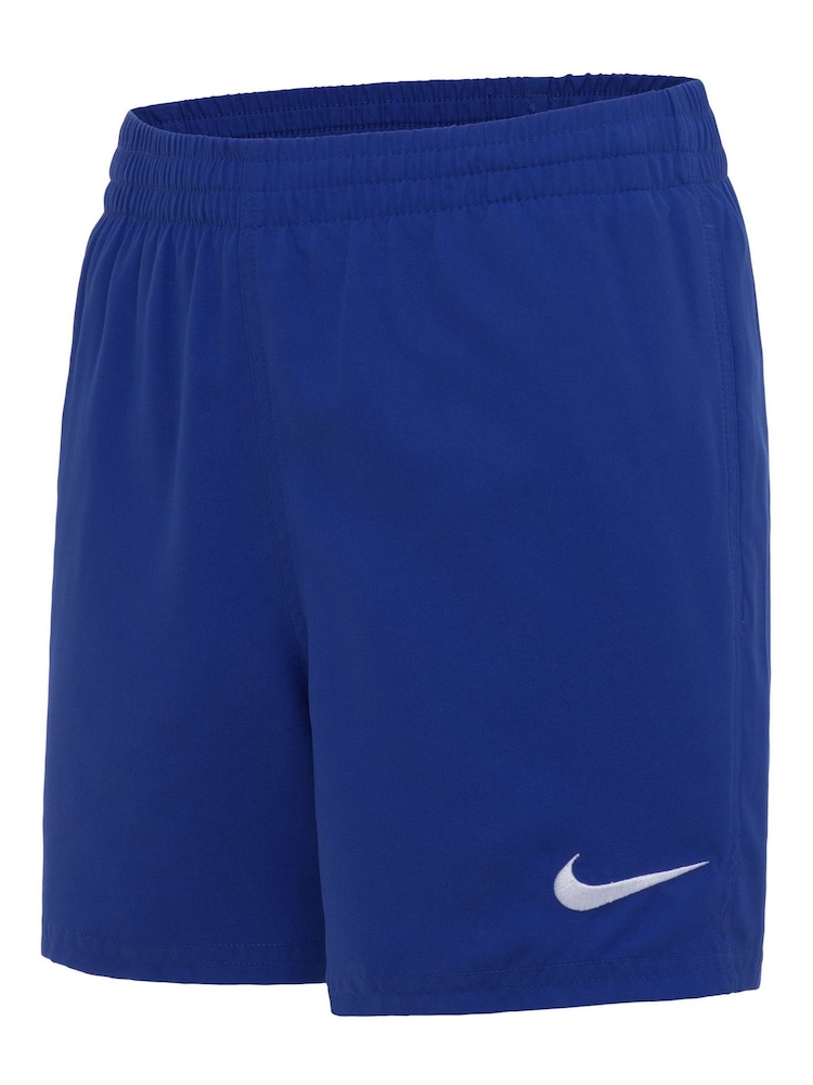Nike Blue 4 Inch Essential Volley Swim Shorts - Image 4 of 5