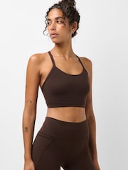 Marrón espresso - Sujetador deportivo EmPower de Sweaty Betty - Imagen 1 de 6