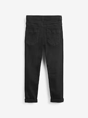 Black Denim Skinny Fit Mega Stretch Adjustable Waist Jeans (3-16yrs) - Image 6 of 7