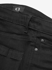 Black Denim Skinny Fit Mega Stretch Adjustable Waist Jeans (3-16yrs) - Image 7 of 7