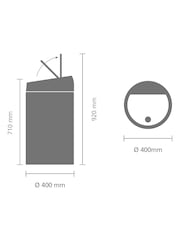 Brabantia White 60L Touch Bin - Image 6 of 6