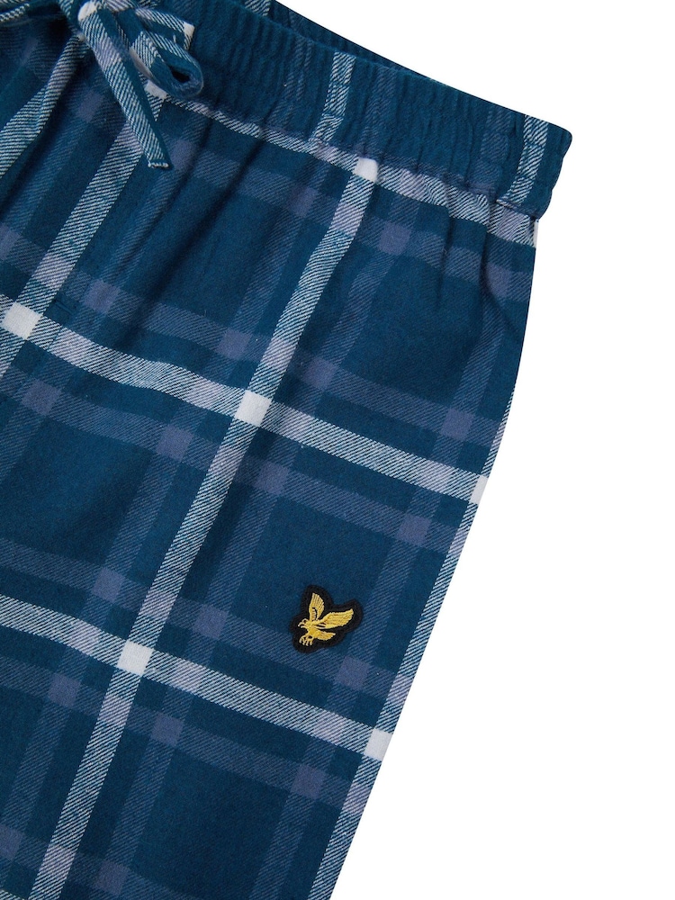 Lyle & Scott Blue Vinny Pyjama Bottoms - Image 2 of 2