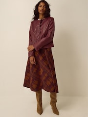 Monsoon Penelope Scallop Faux Leather Jacket - Slika 4 od 5