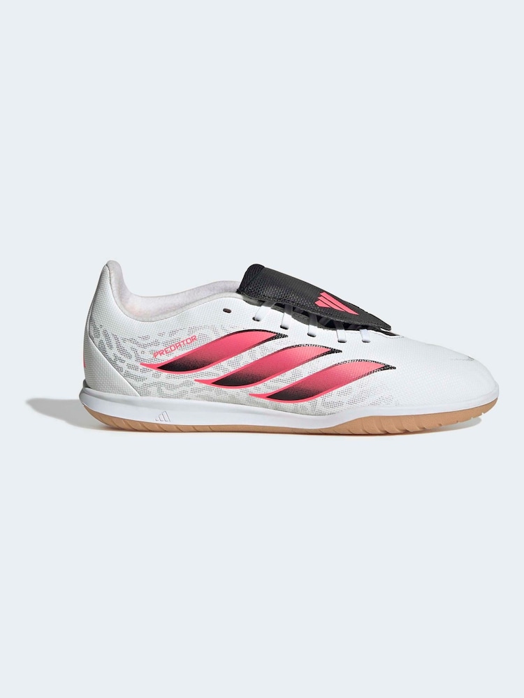 adidas White Predator Club Fold-Over Tongue Sala Indoor Football Boots - Image 1 of 9 adidas White Predator Club Fold-Over Tongue Sala Indoor Football Boots - Image 1 of 9