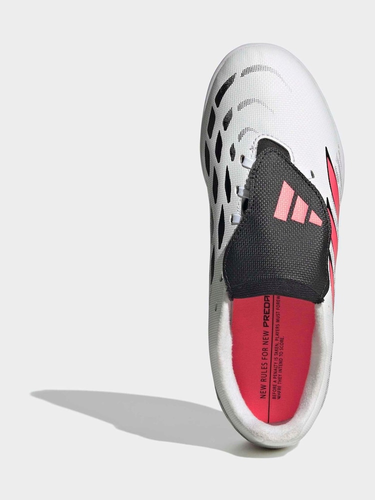 adidas White Predator Club Fold-Over Tongue Sala Indoor Football Boots - Image 2 of 9 adidas White Predator Club Fold-Over Tongue Sala Indoor Football Boots - Image 2 of 9