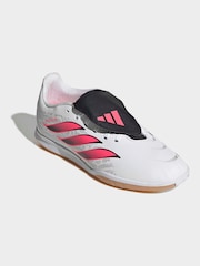 adidas White Predator Club Fold-Over Tongue Sala Indoor Football Boots - Image 5 of 9