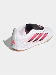 adidas White Predator Club Fold-Over Tongue Sala Indoor Football Boots - Image 6 of 9