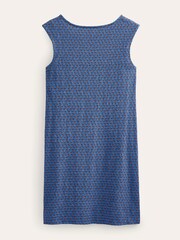 Boden Blue Sleeveless Jersey Shift Dress - Image 5 of 5