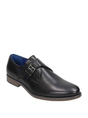 Novo Black Napoleon Single Buckle Monk Shoes - Image 4 of 4