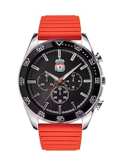 Peers Hardy Red Adults LFC Silver Chrono Watch with Strap - Image 2 of 4