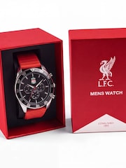 Peers Hardy Red Adults LFC Silver Chrono Watch with Strap - Image 4 of 4