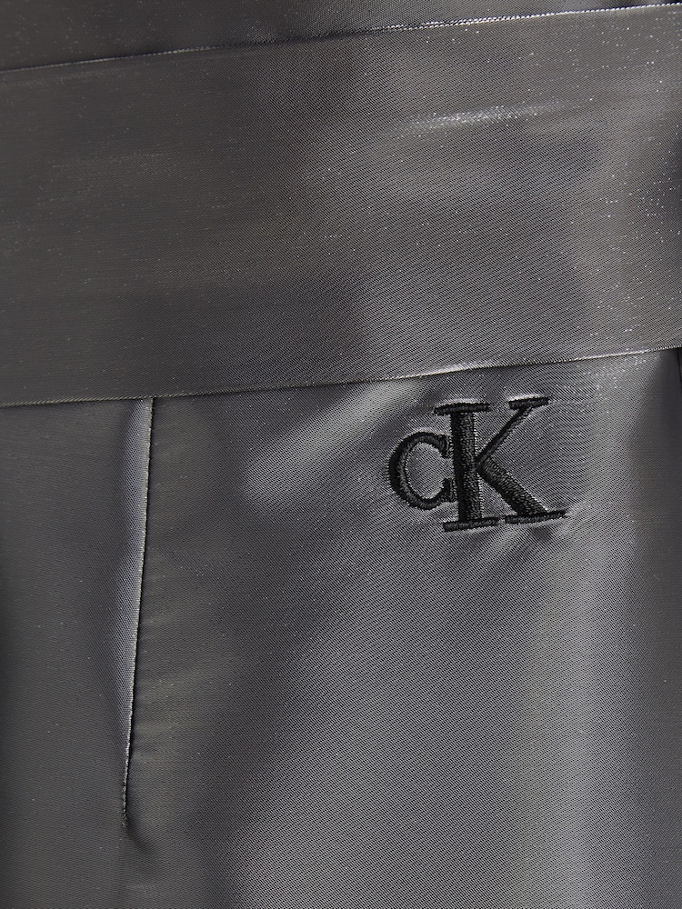 Calvin Klein Jeans Silver Liquid Metal Mini Dress - Image 4 of 4