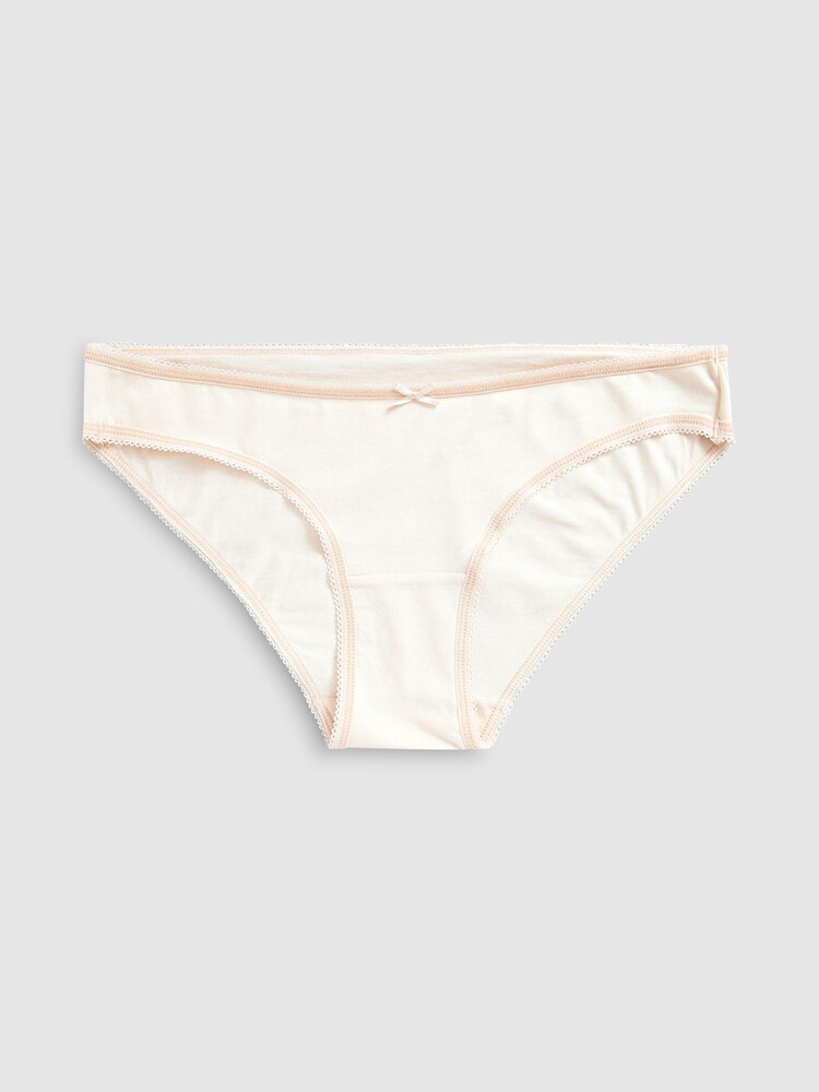 Black/White/Nude Bikini Cotton Knickers 5 Pack - Image 2 of 9