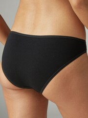 Black/White/Nude Bikini Cotton Knickers 5 Pack - Image 6 of 9