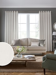 Laura Ashley Dove Grey Swanson Made to Measure Curtains - Image 1 of 9