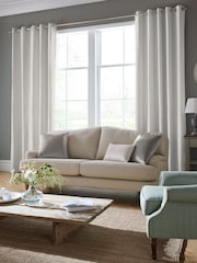 Laura Ashley Dove Grey Swanson Made to Measure Curtains - Image 2 of 9