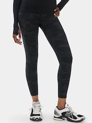 Sweaty Betty Black Camo Power 7/8 Piping Workout Leggings - Image 1 of 6