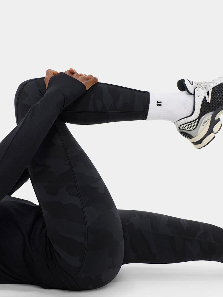 Sweaty Betty Black Camo Power 7/8 Piping Workout Leggings - Image 2 of 6 Sweaty Betty Black Camo Power 7/8 Piping Workout Leggings - Image 2 of 6