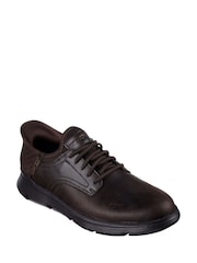 Skechers Brown Garza Gervin Slip In Shoes - Image 3 of 4
