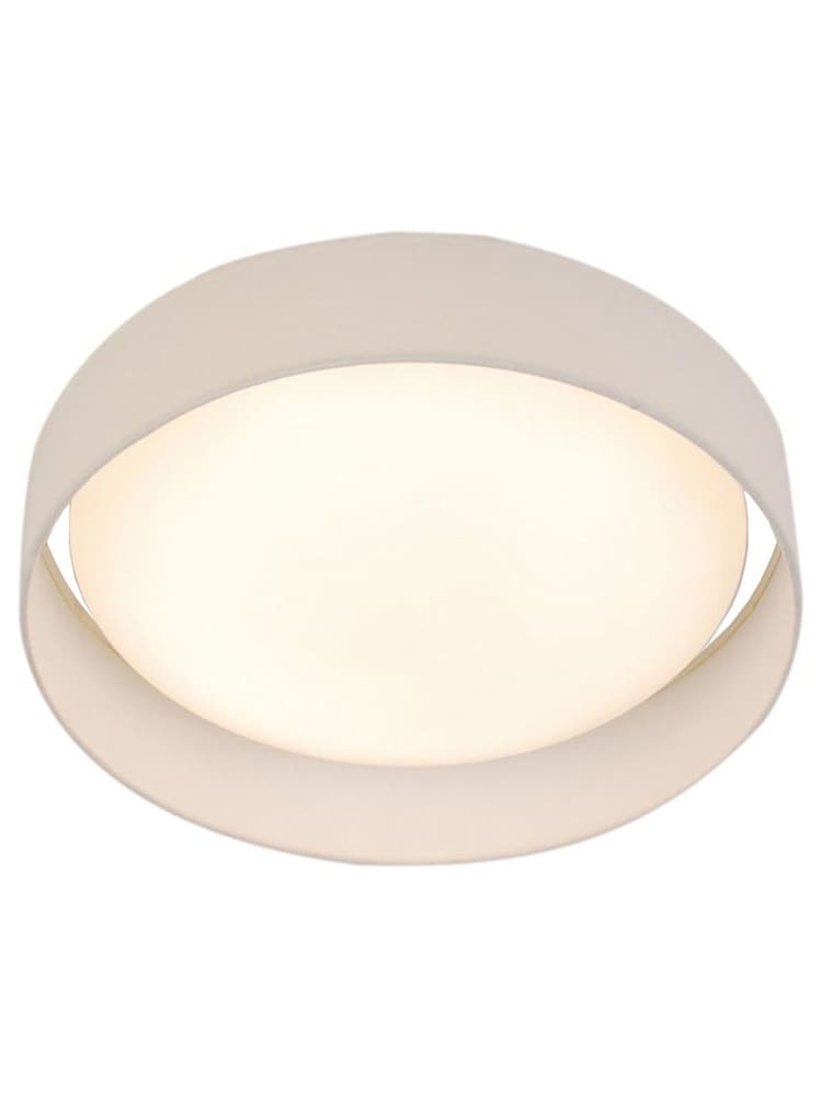 Searchlight White Laurel LED Flush Ceiling Light - Image 2 of 3