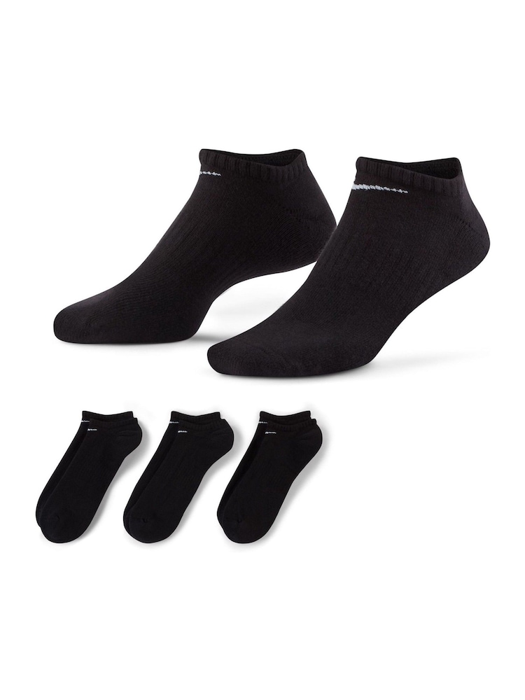 Nike Black Everyday Cushioned Training Ankle Socks 6 Pack - Image 1 of 4 Nike Black Everyday Cushioned Training Ankle Socks 6 Pack - Image 1 of 4