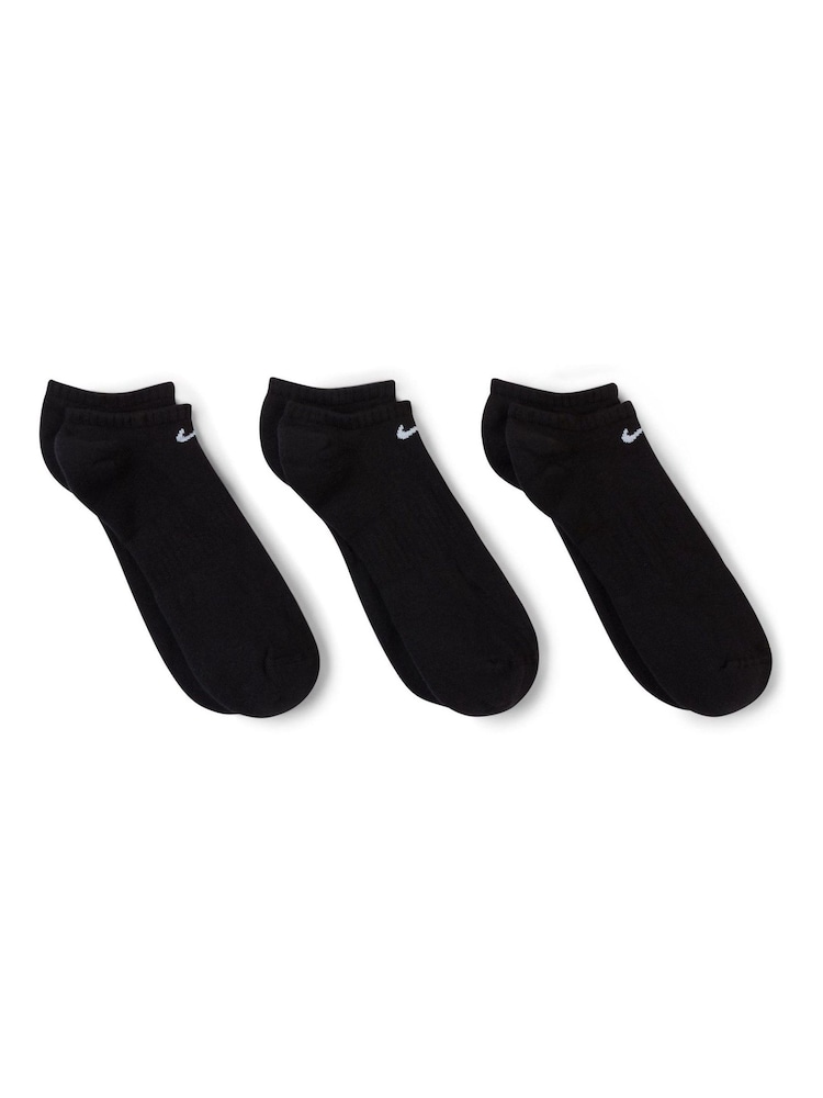 Nike Black Everyday Cushioned Training Ankle Socks 6 Pack - Image 3 of 4